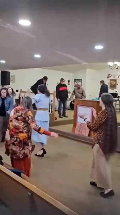 The holy spirit causing it...