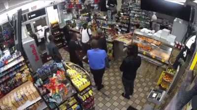 Being racist to the hispanic cashier in front of the hispanic customer with a gun.