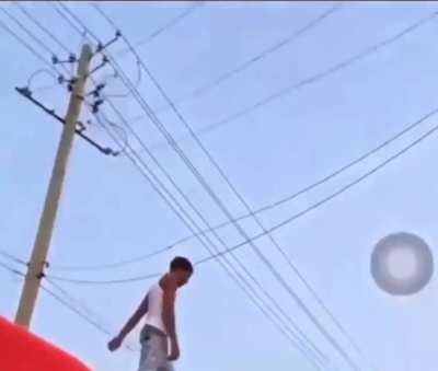 Teenager jumps off city bus and destroys someone&rsquo;s car
