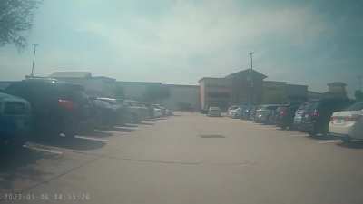 Dashcam of the shooting in Allen Tx today