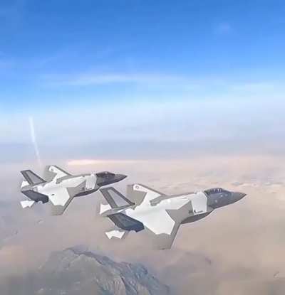 Two amazing Lockheed Martin F-35As "Aggressor" Lightning II's after a combat training mission to mark the 65th Aggressor Squadron and its reactivation, at Nellis Air Force Base in Nevada.