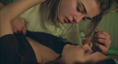 Chloe Grace Moretz &amp;amp; Quinn Shephard waiting for you to join them. Will you dominate them OR submit to them? How would your night look like?