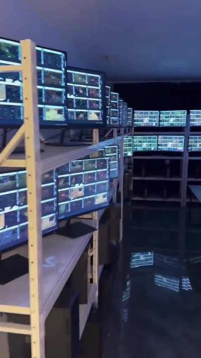 This is what a high-end bot farm looks like