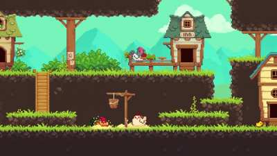 I’m a big chicken fan and always wanted to have one but unfortunately I can’t at the moment. Instead, together with my husband, we made a game about a lil chicken that goes on a big adventure, and we released it a few days ago!