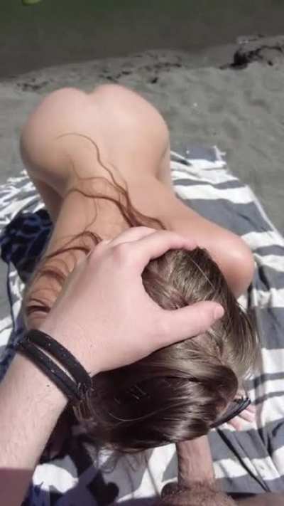 Sucked his cock by the river over the weekend :) [gif][oc]