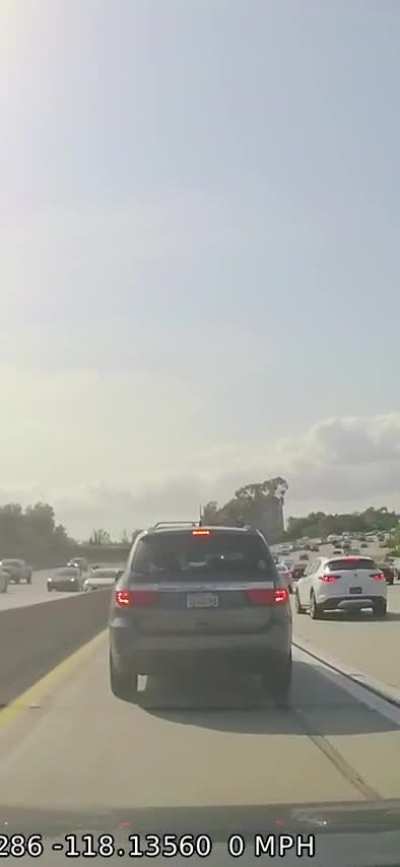 405 North Accident w/ motorcycle just before Lakewood
