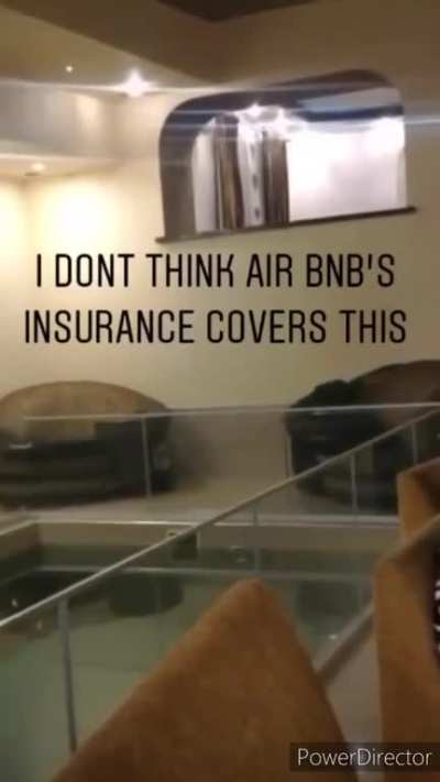 I don't think airbnb insurance covers this...