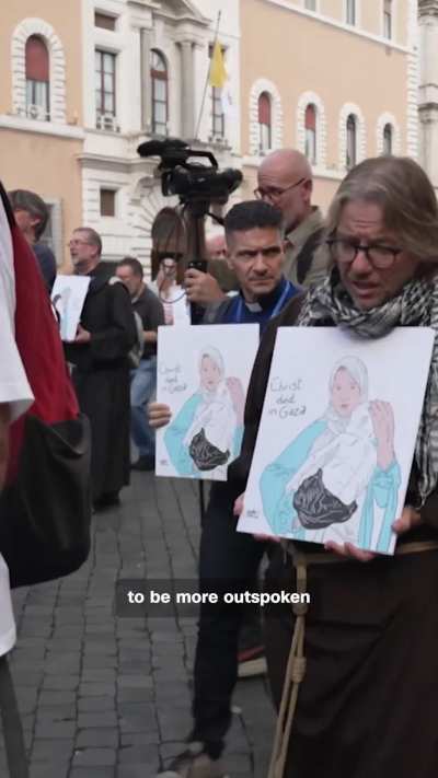 The &ldquo;Priests Against Genocide&rdquo; group, an international coalition of Catholic clergy, marched through the streets of Rome to urge Catholic Church leaders to take a stronger stance against Israel&rsquo;s war in Gaza.