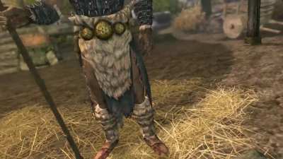 Went to replay Skyrim, forgot I had the sabaton music mod on so Alduin is a Swedish pagan now