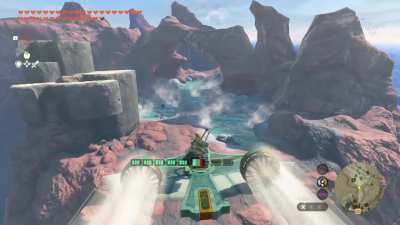 Watch as I expertly pilot my fan plane through this stone arch.