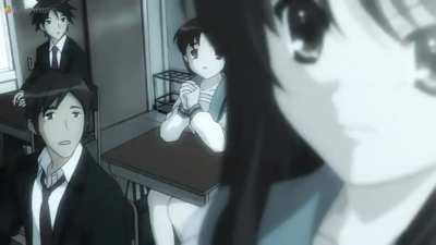 Haruhi but it's edited like the monogatari series