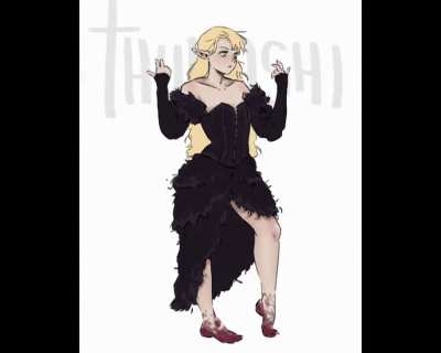 hey, i drew marcille in morrigan's idle animation