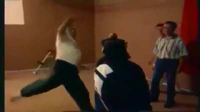 to kick the apple