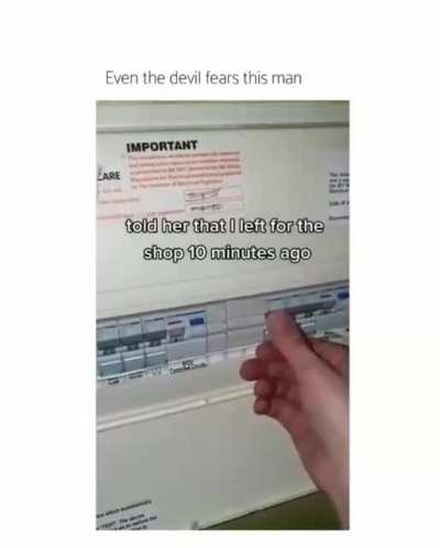 Then who's flickering the lights?