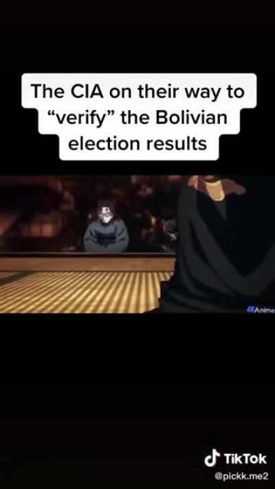 The CIA on their way to "verify" the Bolivian election results