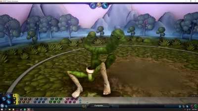 i forgot how fun making stuff in spore was- here's a friendly plant man