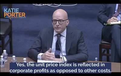 Rep Katie Porter exposes corporate greed as the largest driver of inflation