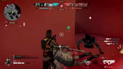 WTF? so many bullets hits him but he takes no damage ...