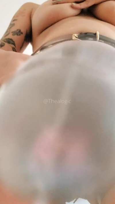 Do you like it when I tap my cock on your tongue, slut?