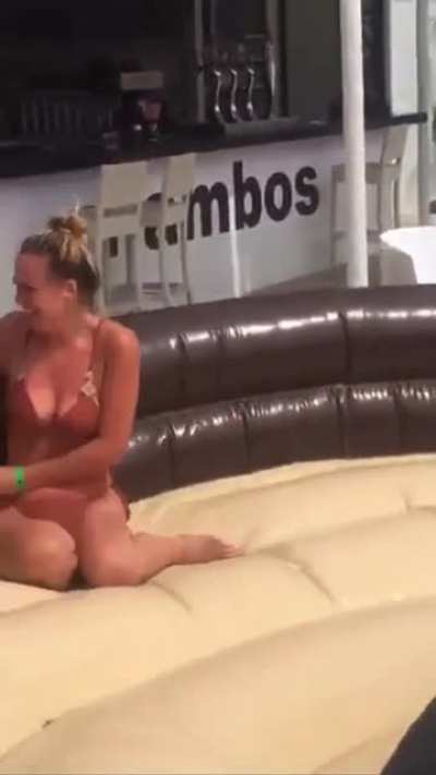 HMC while I ride a bull bucking machine