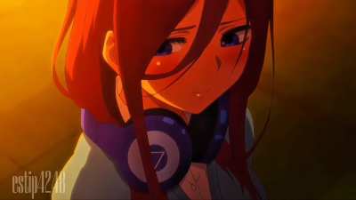 💙miku nakano y solo mirame como con eso ojito lindo parte:final 💙