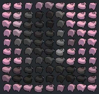 IGOR Album Cover, but as twerking among us characters