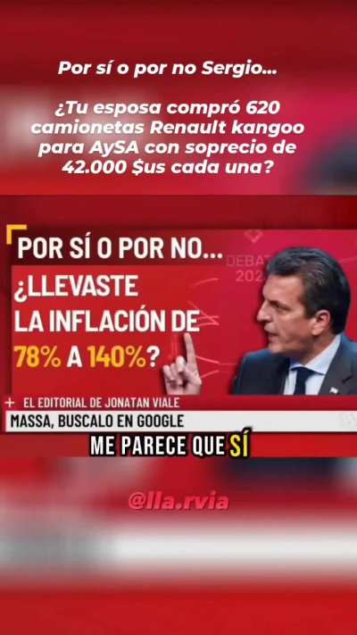 Por si o por no, Sergio Massa?