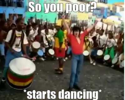 That is a lot of poor people, wonder if the man has a lot of money tho 😳