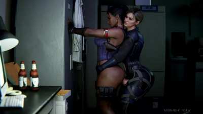 Sheva & Futa Jill (Midnightnsfw) [Resident Evil]