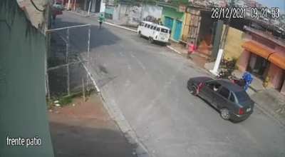 Approaching a corner wrongly as a motorbike