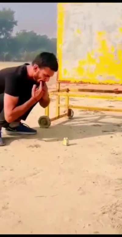 Lighting fireworks (audio needed)