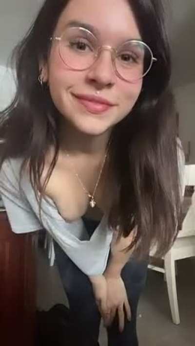 let you have a look down my cleavage today