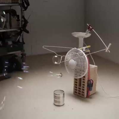 This is an awesome bit of bubble making machinery