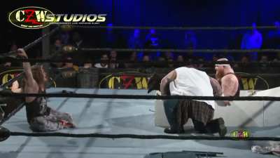 Penelope Ford&rsquo;s decision to defend Joey Janela does not go unpunished, Janela can only watch on helpless as Penelope screams in fear before being absolutely destroyed by this brute