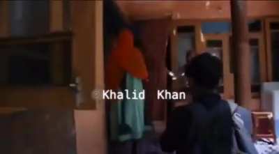 Today Indian army ransacked houses, looted gold &amp;amp; cash in Zoonimar area of Srinagar. The residents were forced to vacate &amp;amp; then the valuables were looted. This Kashmiri woman cries for help as her hard earned money &amp;amp; gold for her daughter's ma