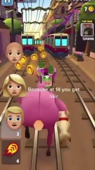 no hair?