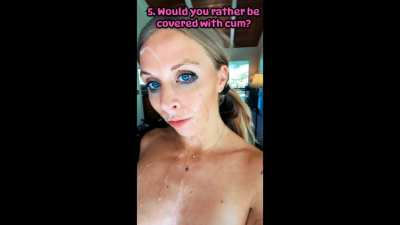 Make your choices, sluts. What would you pick?