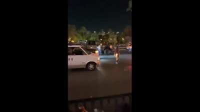 Activist tries to vandalize truck, gets trucked