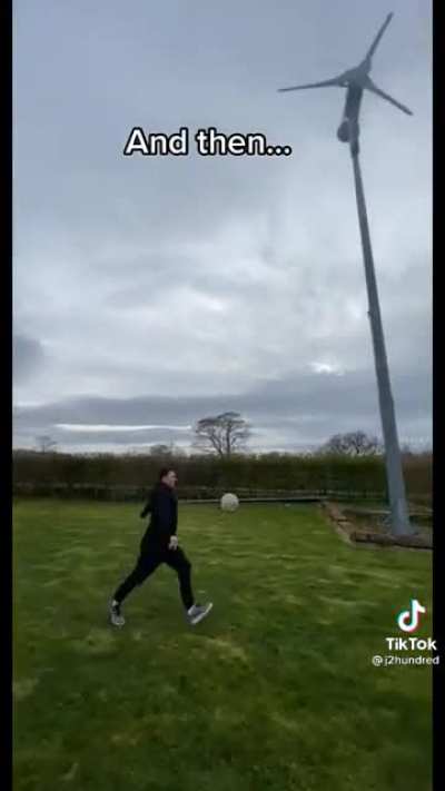 Just kicking balls with the lads