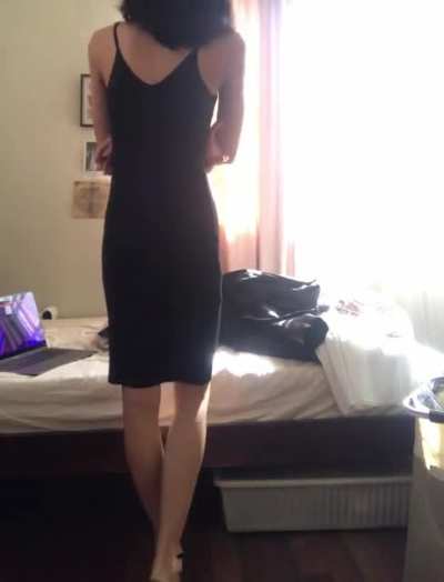 I have broader shoulders and narrower hips, so I generally stay away from dresses like this that are fitted around the waist and have spaghetti straps. I really like this one though, but I&rsquo;m scared it shows my disproportions too much. Do you guys think it