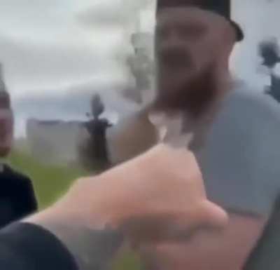 man fisting random strangers