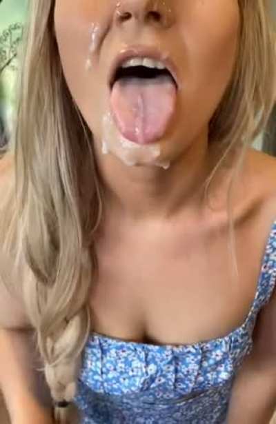 I&rsquo;m happiest with cum all over my face