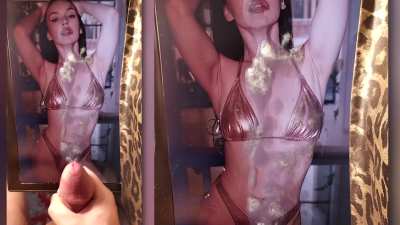 Olga Seryabkina - golden bikin cum tribute Porn GIF by yaichkict