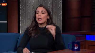 When the new intern finds the remote to AOC's vibrator