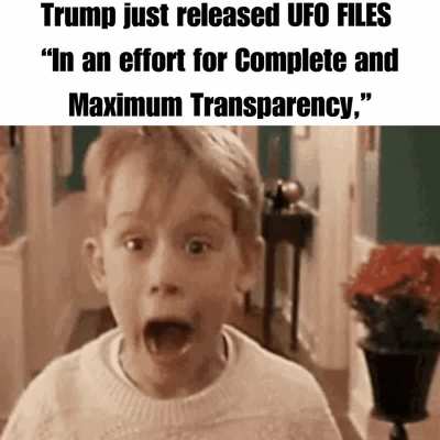 Trump released UFO files 