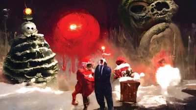 Animated painting from "Christmases Yet to Come" by Luke Hill