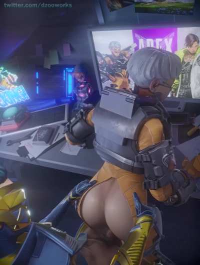 Octane taking Valkyrie on a spin + cumshot [OC][Alternative versions in comments]