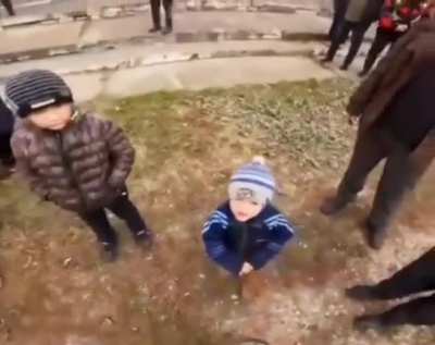 This cute little guy, a resident of Kherson, approached a Ukrainian soldier and asked: "Uncle, you kicked those douchebags out, right?"