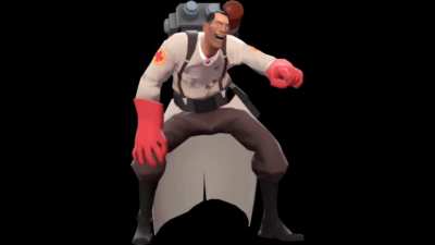 Medic gaming but it's the actual voice of medic