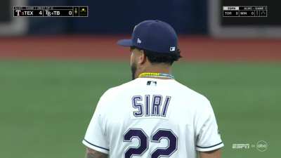 [Highlight] [Highlight] The Rangers score two more runs on a Corey Seager hit when Jose Siri throws the ball away.